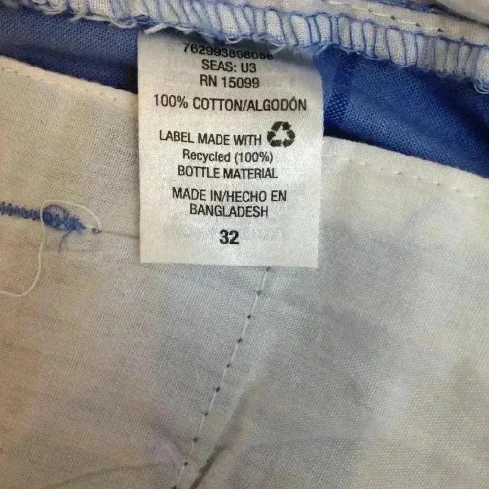Covington Multi-Color Blue Plaid Flat Shorts  32 - Picture 7 of 7